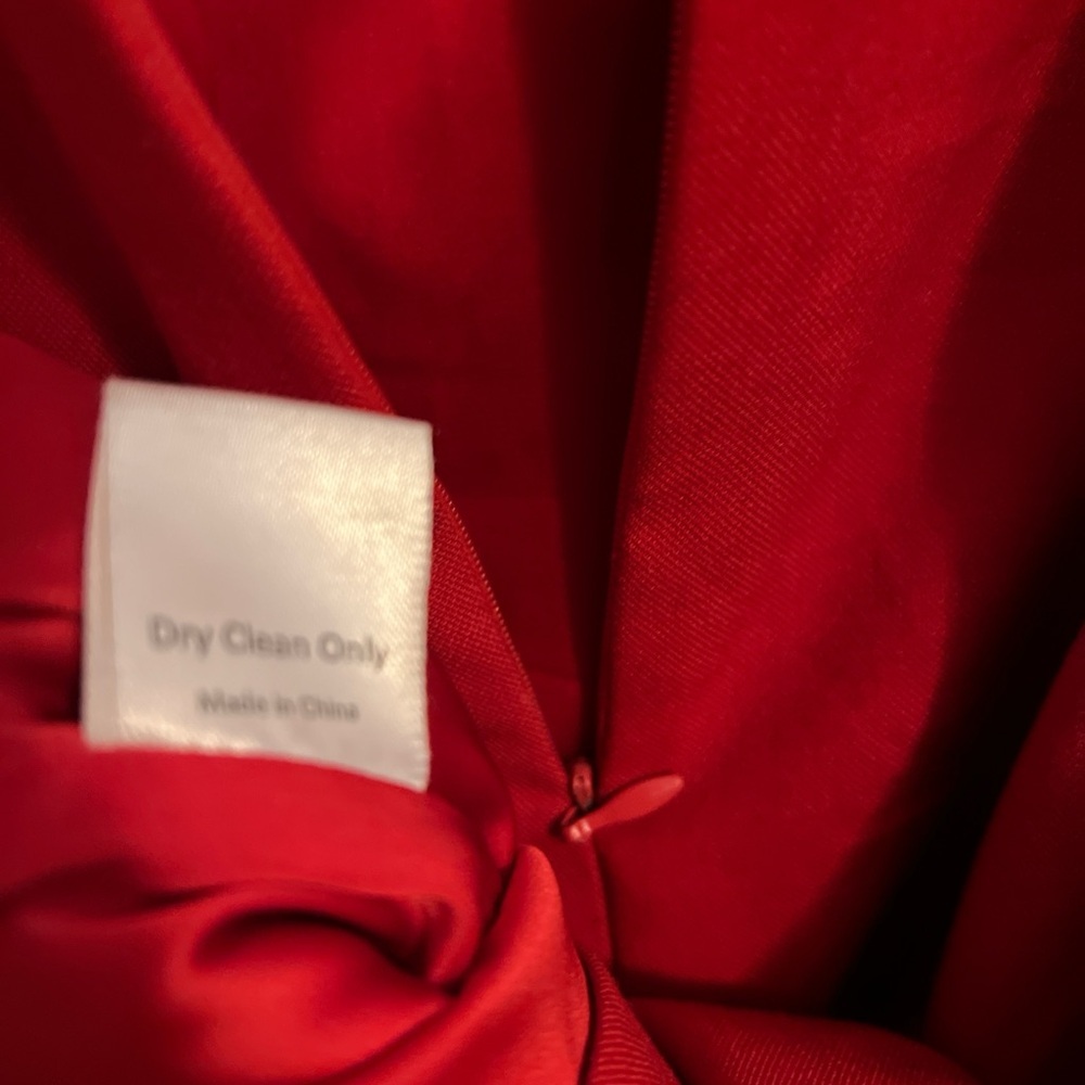 Aijek Chic Red Ruched Cocktail Sleeveless Asymmetric Lace Trim Mini Dress - Picture 6 of 6